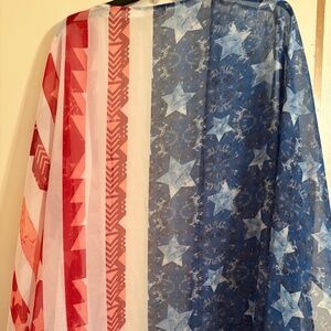 RED, WHITE AND BLUE COVER SHAW